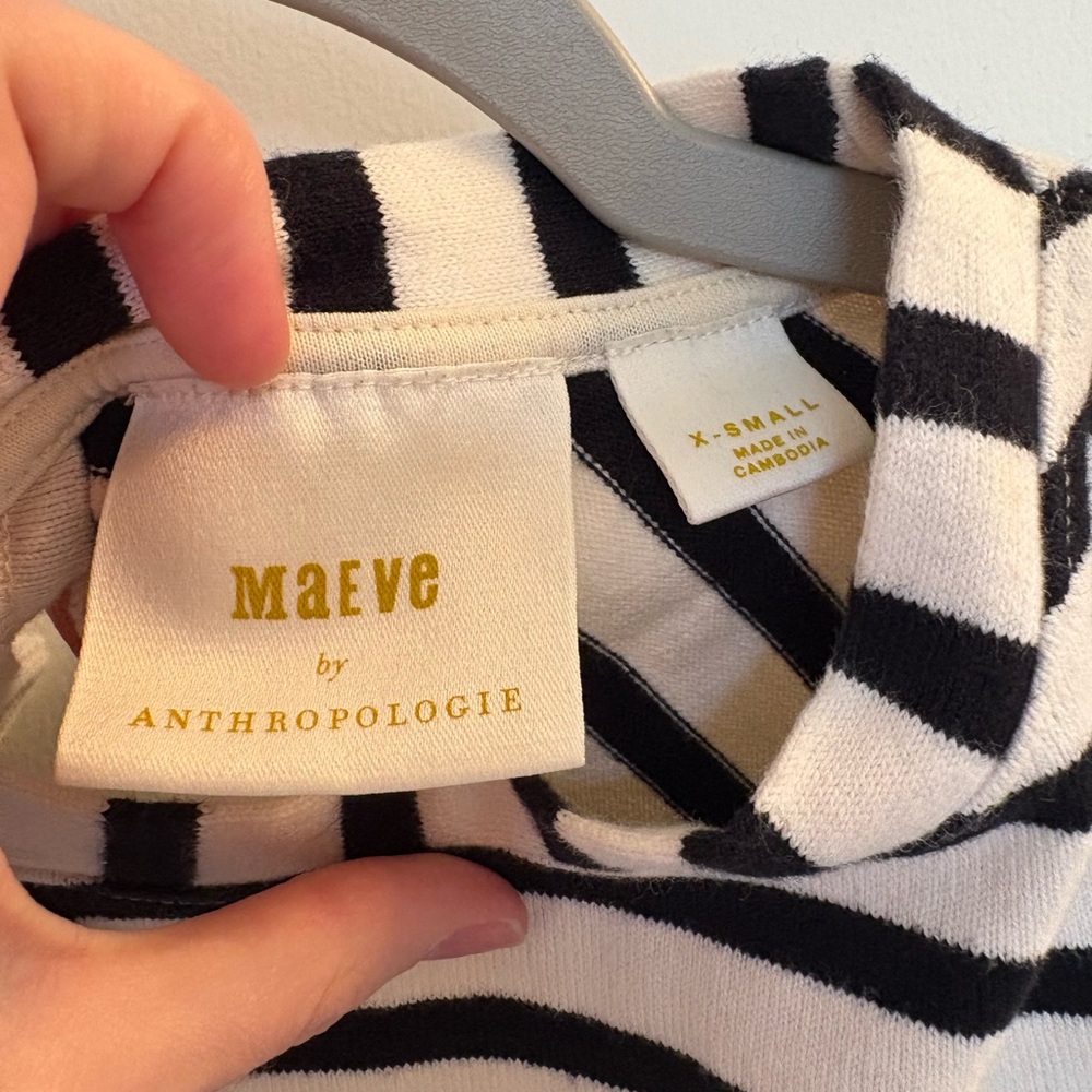 Maeve Striped Sleeveless Top - Picture 2 of 3